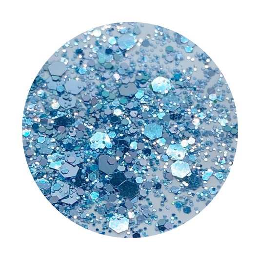 GLITTER: "Chunky Mix - Frozen Blue"