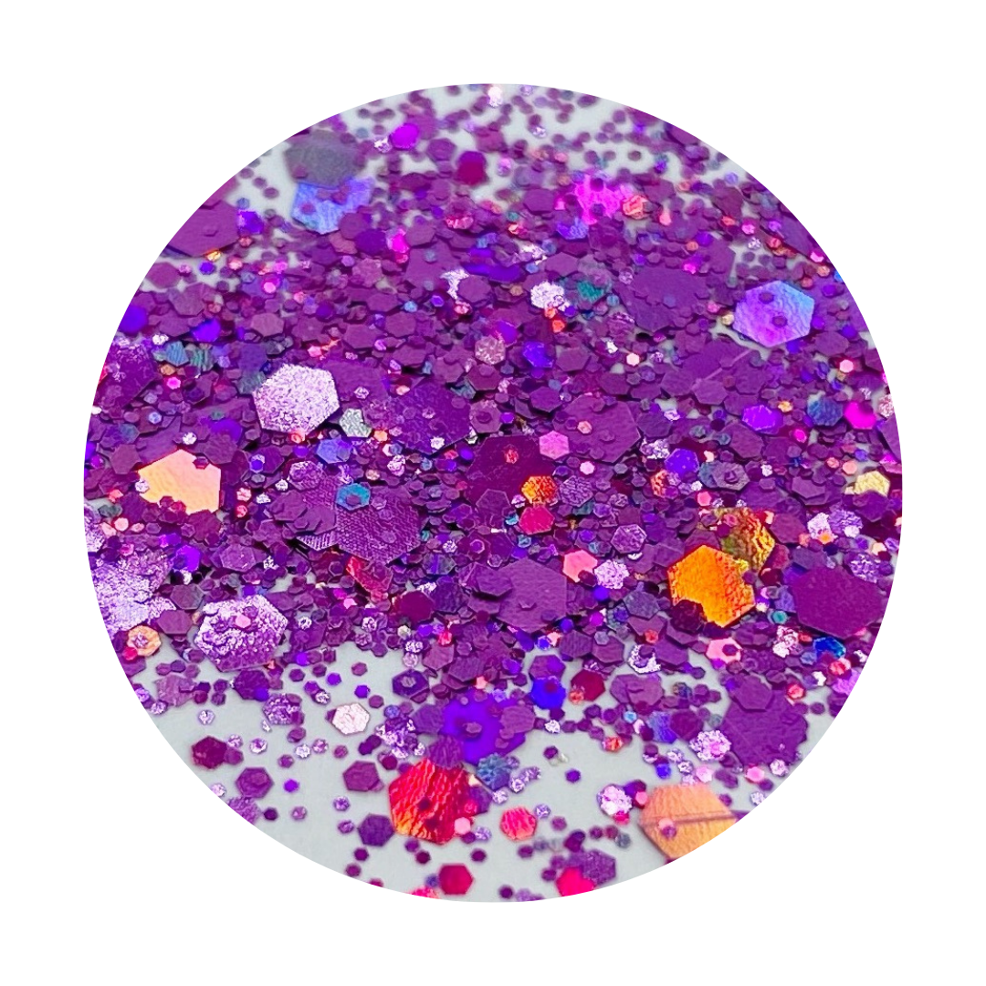 GLITTER: "Chunky Mix - Purple Holo"